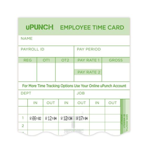 Upunch time card upunch